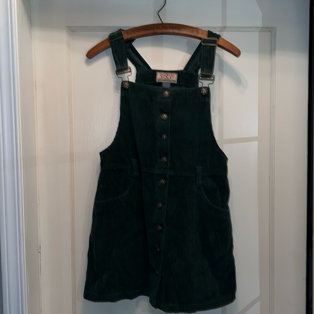 90s Vintage EXP Jeans by Express corduroy jumper dress overall